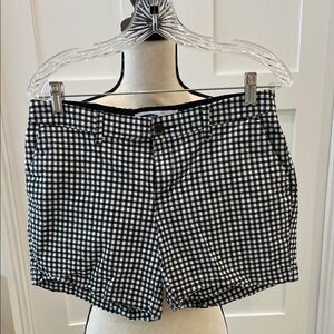 Old Navy Black and White Gingham Women Shorts